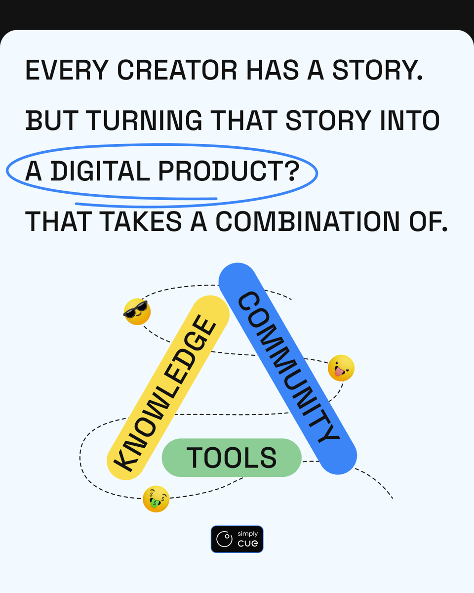 simplycue_com's tweet photo. Every creator’s got a story, Simply Cue turns it into something you can sell, share, and scale. 💡📦 

#cueclan #creatorlife #simplycue #madeforcreators #launchwithease https://t.co/pRTjQr2FaZ