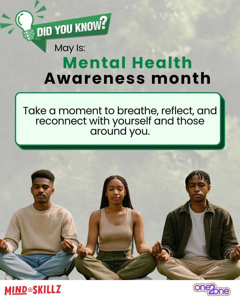 This #MentalHealthAwarenessMonth, take time to breathe, reflect, and reconnect—with yourself and your community.
🌿 The theme this year is Rooted in Community 🌿
Healing begins with connection. 💚
 #YouthWellbeing #TakeABreath #MindSKILLZ