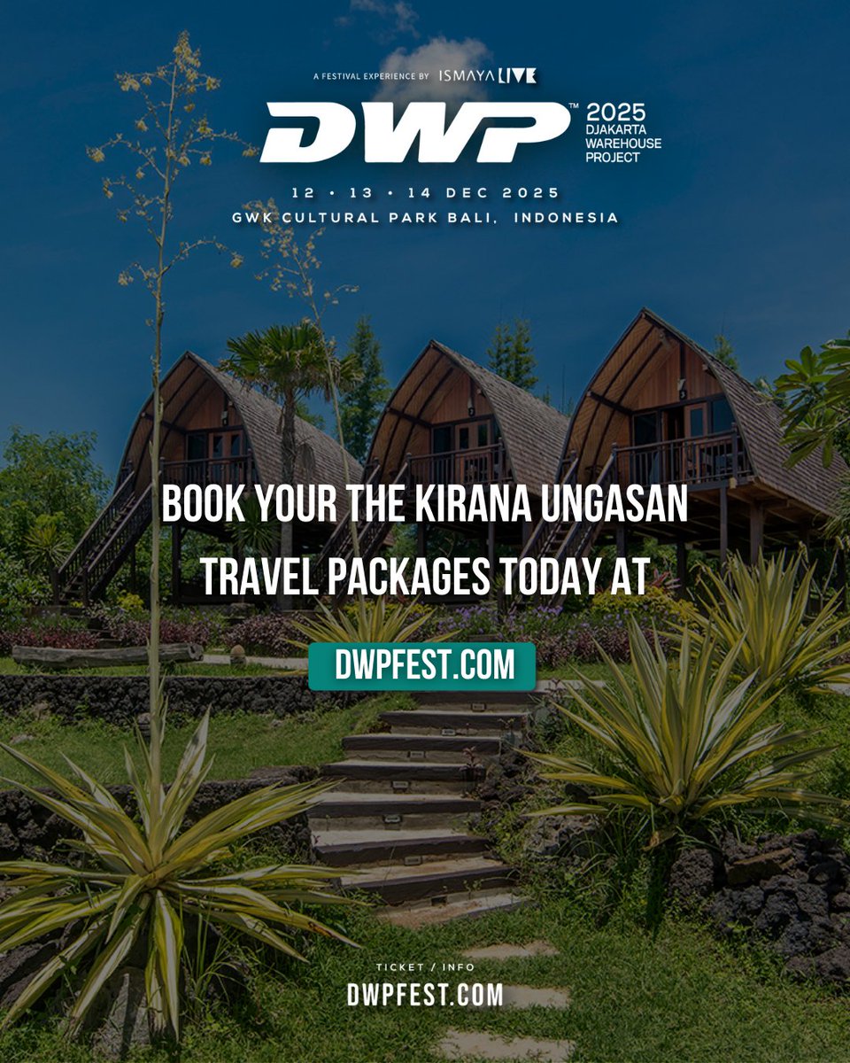 For a calm reset between festival moments! The Kirana Ungasan brings a laid-back, cozy stay—perfect for resting and recharging during #DWP25. 3-night stay, breakfast for two, and 3-day pass included.✨

Book your package today at dwpfest.com