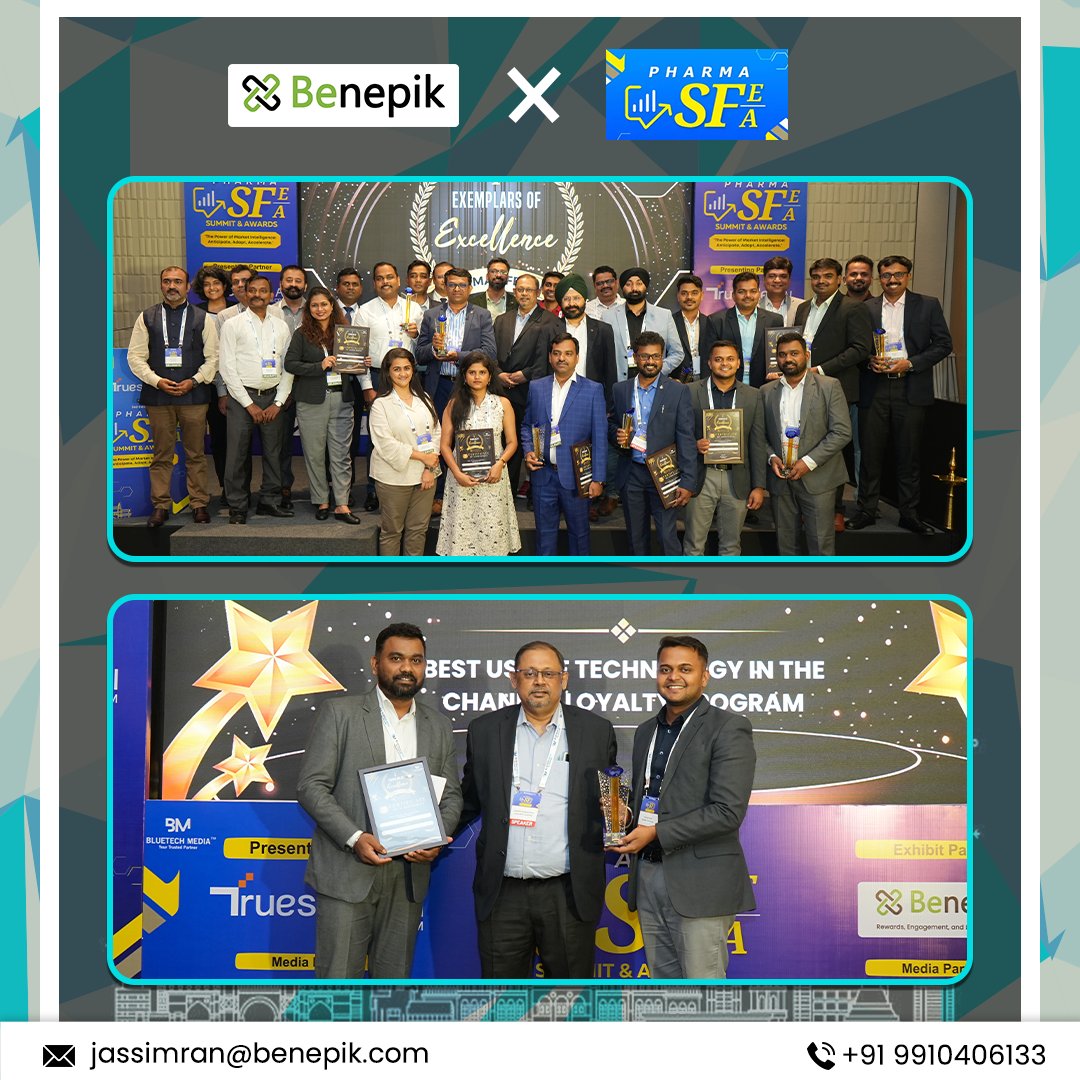 BenepikPlus's tweet image. 🏆We&apos;re thrilled to announce that we are awarded as &apos;The Best Use of Technology in the Channel Loyalty Program&apos;!

Excited times ahead!

@BluetechMedia 

#Benepik #ChannelPartner #Awardceremony #Techaward #Tech #ChannelLoyalty #IndustryAwards