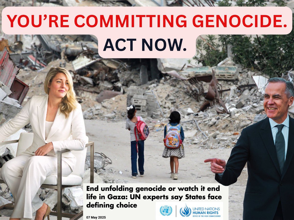 Toronto (GTA) World Beyond War (@torontowbw) on Twitter photo .<a href="/LemkinInstitute/">Lemkin Institute for Genocide Prevention</a> named 🇨🇦 as committing genocide in Gaza.
<a href="/MarkJCarney/">Mark Carney</a> <a href="/melaniejoly/">Mélanie Joly</a> stop this genocide against the 🇵🇸 people – half of them children.
#ArmsEmbargoNow
Sanctions Now
Cut all diplomatic ties with the 🇮🇱 state
#FreePalestine .<a href="/LemkinInstitute/">Lemkin Institute for Genocide Prevention</a> named 🇨🇦 as committing genocide in Gaza.
<a href="/MarkJCarney/">Mark Carney</a> <a href="/melaniejoly/">Mélanie Joly</a> stop this genocide against the 🇵🇸 people – half of them children.
#ArmsEmbargoNow
Sanctions Now
Cut all diplomatic ties with the 🇮🇱 state
#FreePalestine