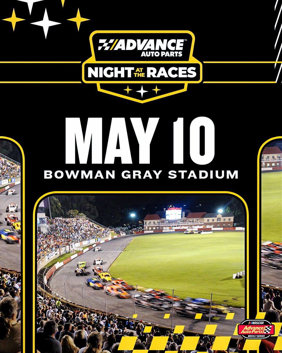 BGSRacing's tweet photo. Looking for four good reasons to join us tomorrow night?
-The @AdvanceAuto #AAPNight Kevin Powell Motorsports 100
-A 50-lap street stock race
-Sportsman racing
-Stadium Stock racing
ποΈ https://t.co/8yiLAgD25H https://t.co/FI3X6TiAJR