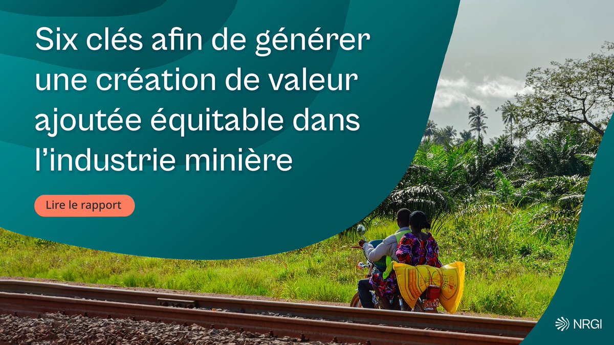 Assurer une croissance équitable des chaînes de valeur dans l’industrie minière passe par des stratégies claires, une politique fiscale adaptée et une répartition équitable des bénéfices. En savoir plus dans notre briefing : resourcegovernance.org/fr/publication…