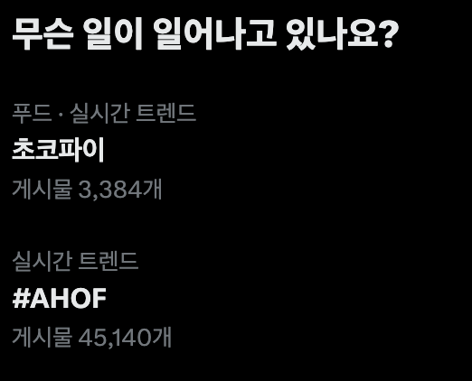 andrwkthvv's tweet photo. AHOF IS TRENDING IN SK RIGHT NOW??
WHATTTT- THIS IS HUGEE😲😲 It has 45k posts!!

#AHOF #아홉 https://t.co/gvU2tDPmti