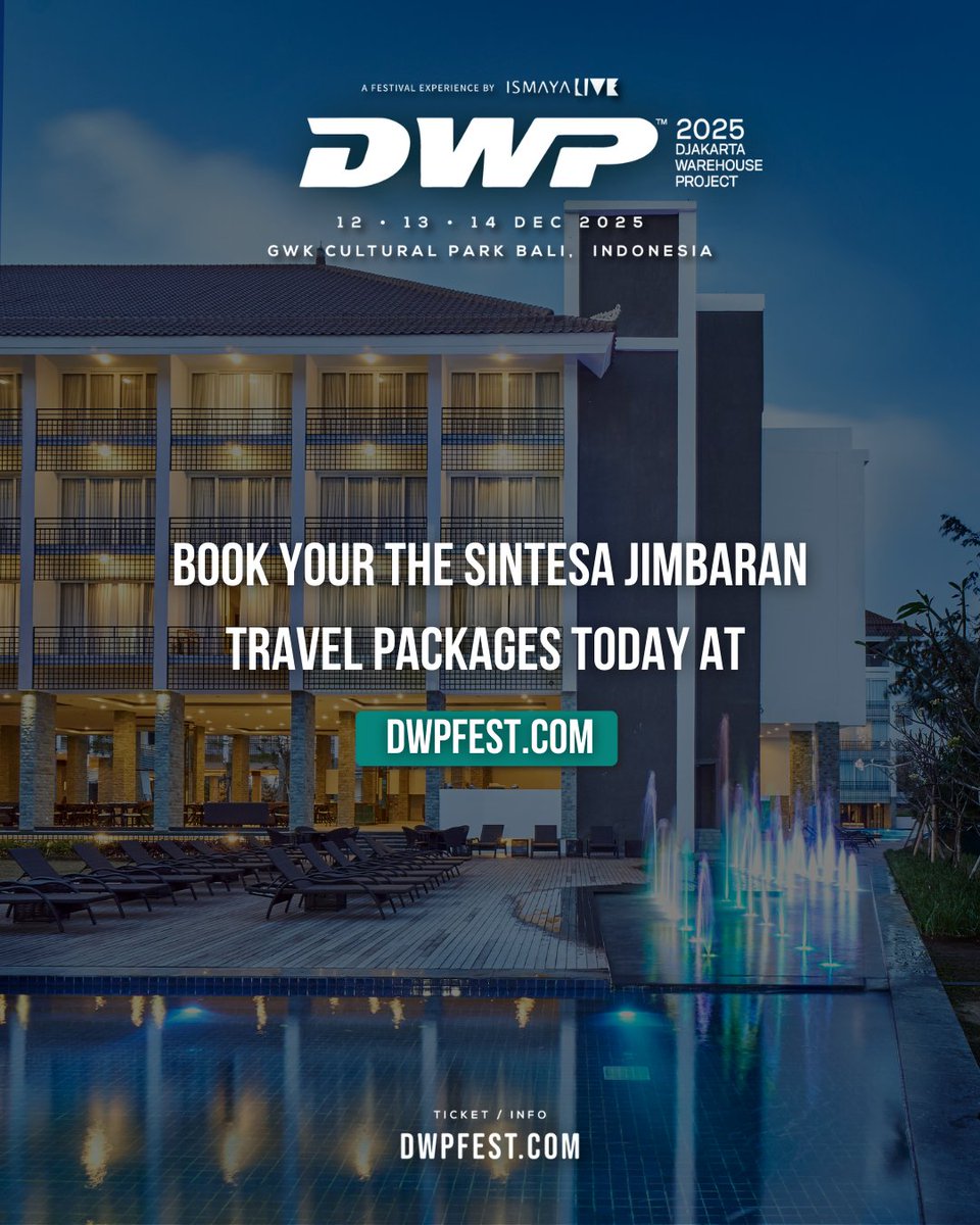 Festival days, comfortable nights. ✨

Sintesa Jimbaran’s got your full #DWP25 package with style and comfort to match.

This travel package is available to purchase today at dwpfest.com. ✨