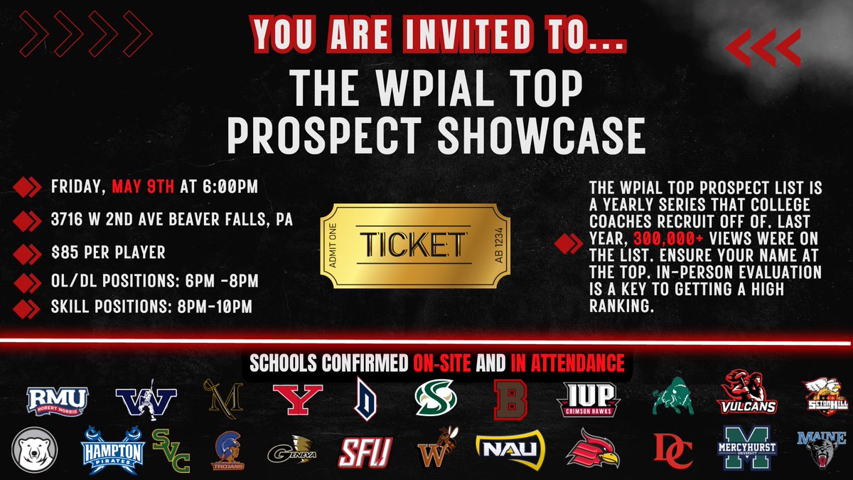 WPIAL Insider (@wpial_insider) on Twitter photo 📣Tonight is the night‼️
ITS SHOWCASE NIGHT 👏🔥
Walk-ins are welcomed. But we prefer you sign up on the links we have posted. Tons of colleges will be there tonight. Come EARN it 💰💸
See you at <a href="/Elite_Athletix_/">Elite Athletix Training & Development</a> at 6pm! 📣Tonight is the night‼️
ITS SHOWCASE NIGHT 👏🔥
Walk-ins are welcomed. But we prefer you sign up on the links we have posted. Tons of colleges will be there tonight. Come EARN it 💰💸
See you at <a href="/Elite_Athletix_/">Elite Athletix Training & Development</a> at 6pm!