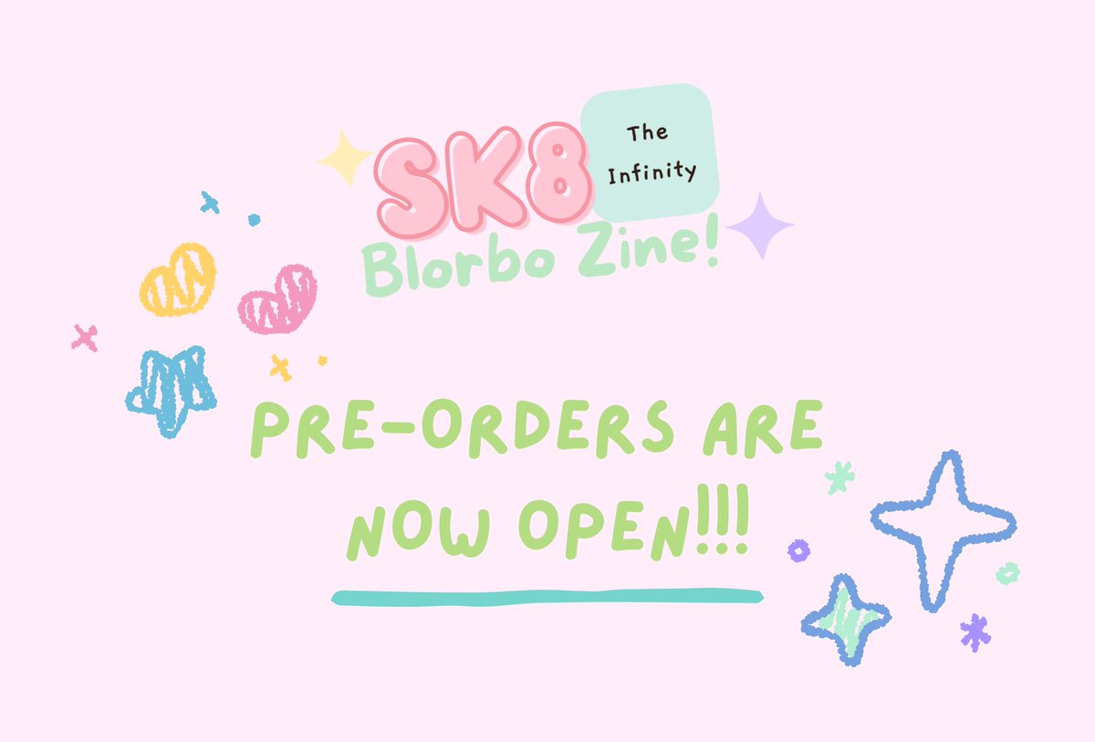 sk8blorbozine's tweet photo. You've got that right, everyone! Pre-orders are OPEN! Come check out our adorable range of #SK8エスケーエイト #SK8TheInfinity merch, bundles, and more in the link below!! It's a blorbo-takeover like you've never seen before!!

https://t.co/sZPKoZpGP6 https://t.co/UO2qDPPCcM