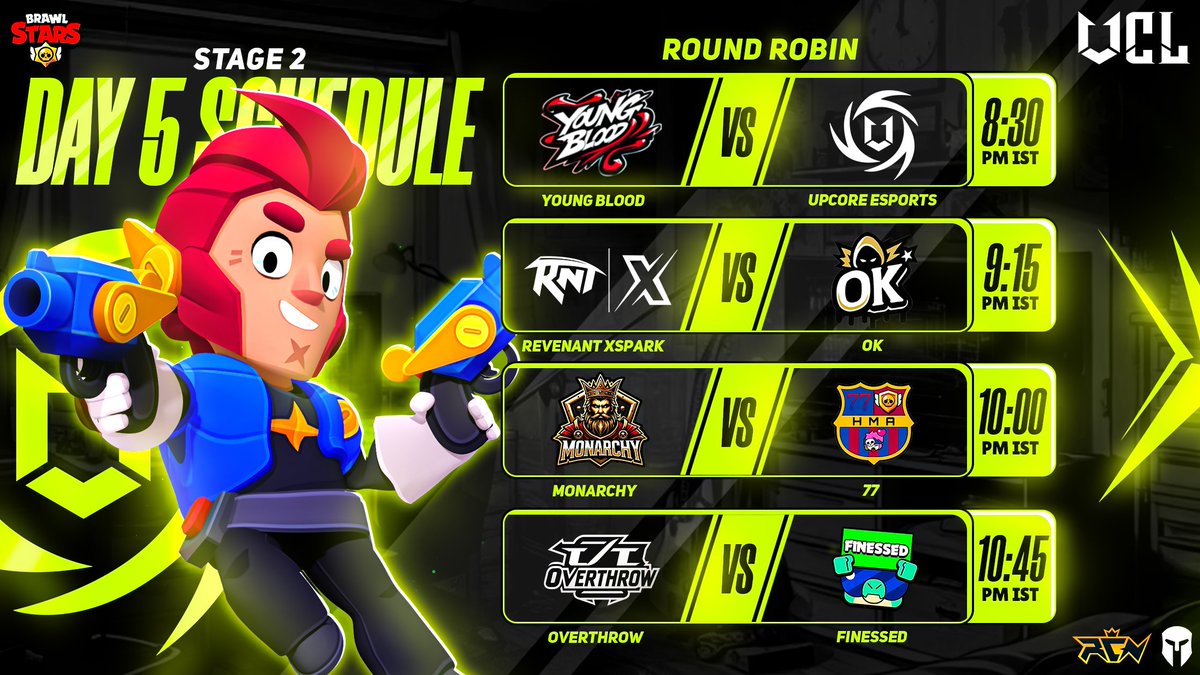 UCL Round Robin Day #5 schedule is looking spicy! 👀🔥