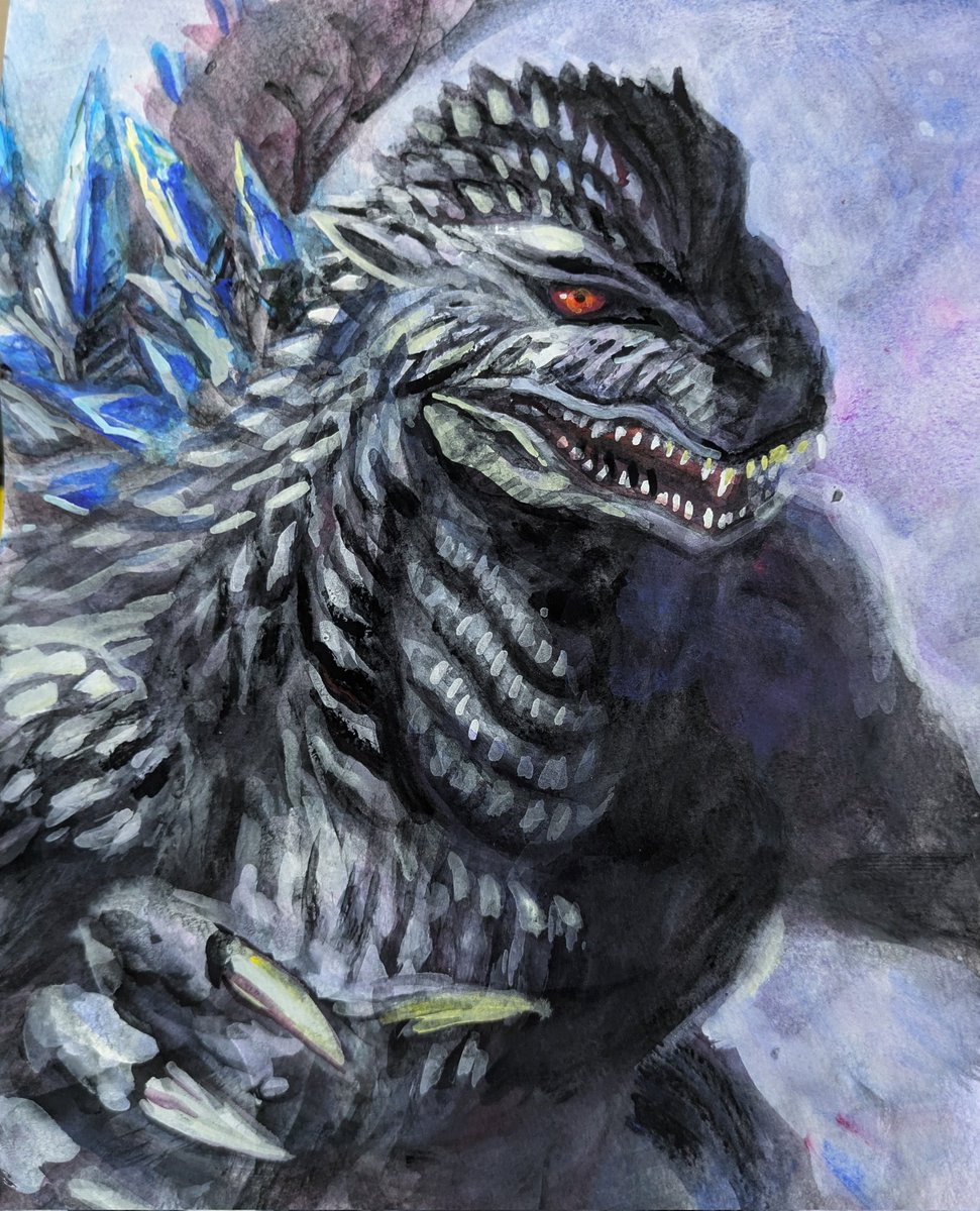 100MegaGNA's tweet image. 「ゴジラ　ギャラクシーオデッセイ」のゴジラ
まだ横顔だけしかわからないから想像も多いけどシャープでカッコイイ(⁠*⁠´⁠ω⁠｀⁠*⁠)