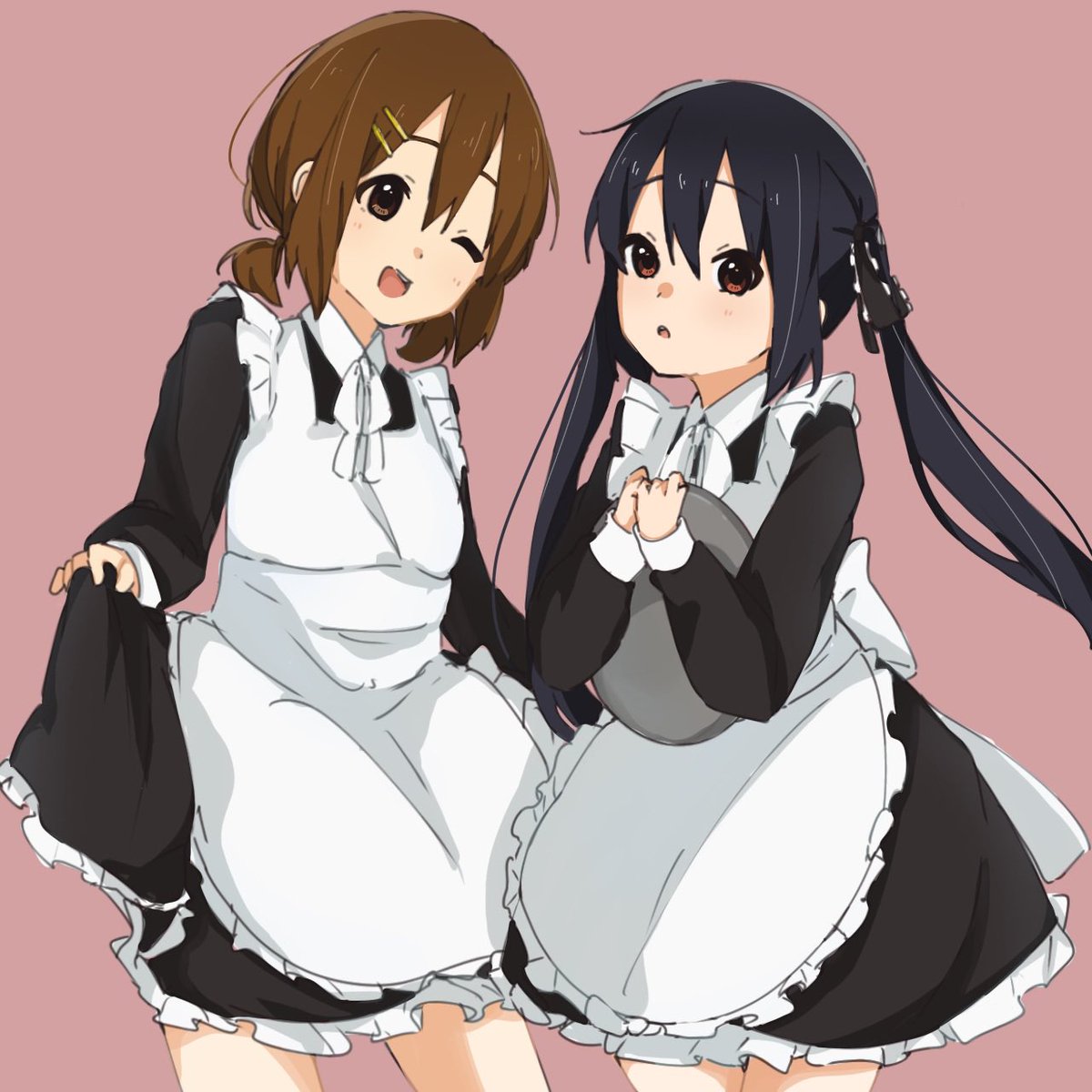 若干フライングメイドの日
 #けいおん  #中野梓  #平沢唯