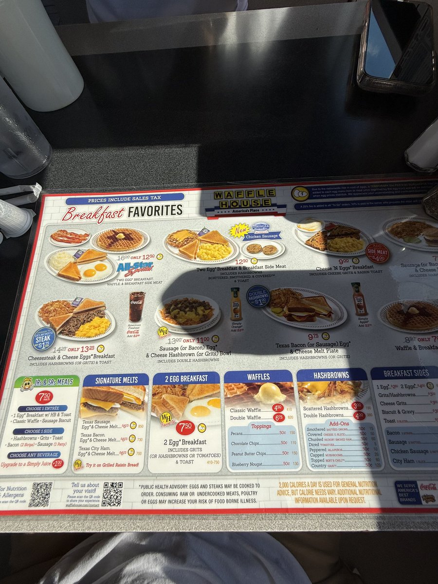 Waffle House kinda morning. ☕️☀️🧇