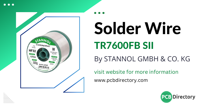 PCB_Directory's tweet image. The HF32 from STANNOL GMBH &amp;amp; CO. KG is a halogen-free Solder Wire that is composed of Sn99.3Cu0.7 alloy. It has a halide-free, with a flux content of 3.5% by weight. 

Download Datasheet: ow.ly/N0Pq50VOZo1

#PCBDirectory #SolderWire #HalogenFree #STANNOL #LeadFreeSolder
