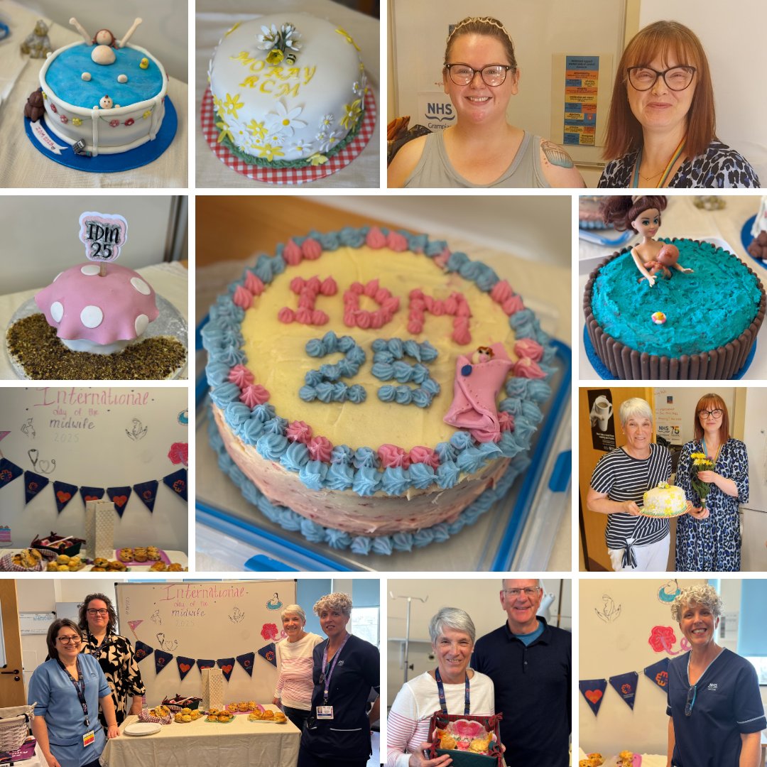We ended our #IDM2025 celebration week with a spectacular Bake Off Showstopper Challenge, and our talented #Moray Midwives truly outdid themselves! A huge thank you to everyone who took part and helped make this event such a success.💙 
 
#ProudToBeNHSG #BirthInGrampian