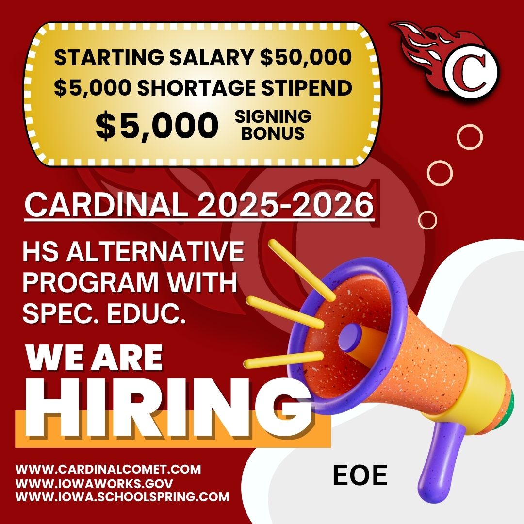 James Craig (@jamescraigccsd) on Twitter photo Just a few opportunities left to join our <a href="/cardinalcomets/">Cardinal Comets</a> staff for the 2025-2026 school year - come see why people are knocking down the doors to be a part of the Comet family! The future is us - WE ARE CARDINAL. #GoComets Just a few opportunities left to join our <a href="/cardinalcomets/">Cardinal Comets</a> staff for the 2025-2026 school year - come see why people are knocking down the doors to be a part of the Comet family! The future is us - WE ARE CARDINAL. #GoComets