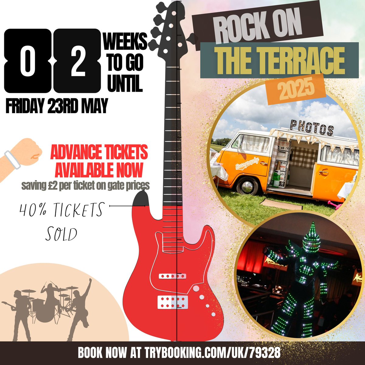 ✨ ℕ𝕖𝕨 𝕗𝕠𝕣 𝟚𝟘𝟚𝟝 ✨
📸 strike a pose in the vintage photobooth campervan 
🤖spot the ‘Glowbot’ stilt-walker
Time to get out your picnic rugs and 𝗕𝗢𝗢𝗞 𝗡𝗢𝗪 to save £s on tickets, help us make the event a success, and receive all the pre-event info ℹ️