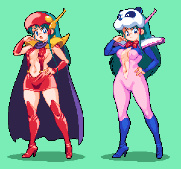 ドット絵で怨夜巫女
顔立ちとか再現する都合キャラサイズが大分大きくなってしまった('・∀・`) 