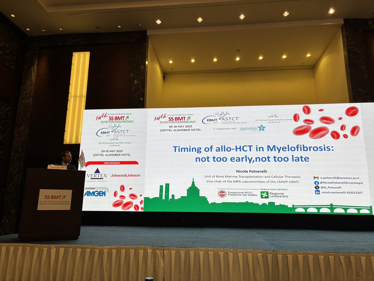 Giorgio Orofino (@giorgio_orofino) on Twitter photo Fantastic opportunity to be at the 14th annual <a href="/SSBMT/">SSBMT الخلاياالجذعية</a> highlights of <a href="/TheEBMT/">The EBMT</a> and <a href="/ASTCT/">ASTCT</a> in Dammam!
Fantastic presentations today <a href="/AnnaSureda5/">Anna Sureda</a> <a href="/AnnalisaRugger1/">Annalisa Ruggeri</a> <a href="/Florent_Malard/">Florent Malard</a> <a href="/N_Polverelli/">Nicola Polverelli, MD, PhD</a> Fantastic opportunity to be at the 14th annual <a href="/SSBMT/">SSBMT الخلاياالجذعية</a> highlights of <a href="/TheEBMT/">The EBMT</a> and <a href="/ASTCT/">ASTCT</a> in Dammam!
Fantastic presentations today <a href="/AnnaSureda5/">Anna Sureda</a> <a href="/AnnalisaRugger1/">Annalisa Ruggeri</a> <a href="/Florent_Malard/">Florent Malard</a> <a href="/N_Polverelli/">Nicola Polverelli, MD, PhD</a>