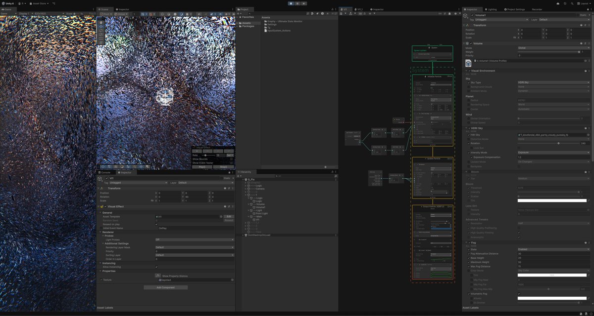 yutanakano0902's tweet image. 古の記憶でVFX触ってるけど機能かなり増えてる
#VisualEffectGraph #VFXGraph #VFX