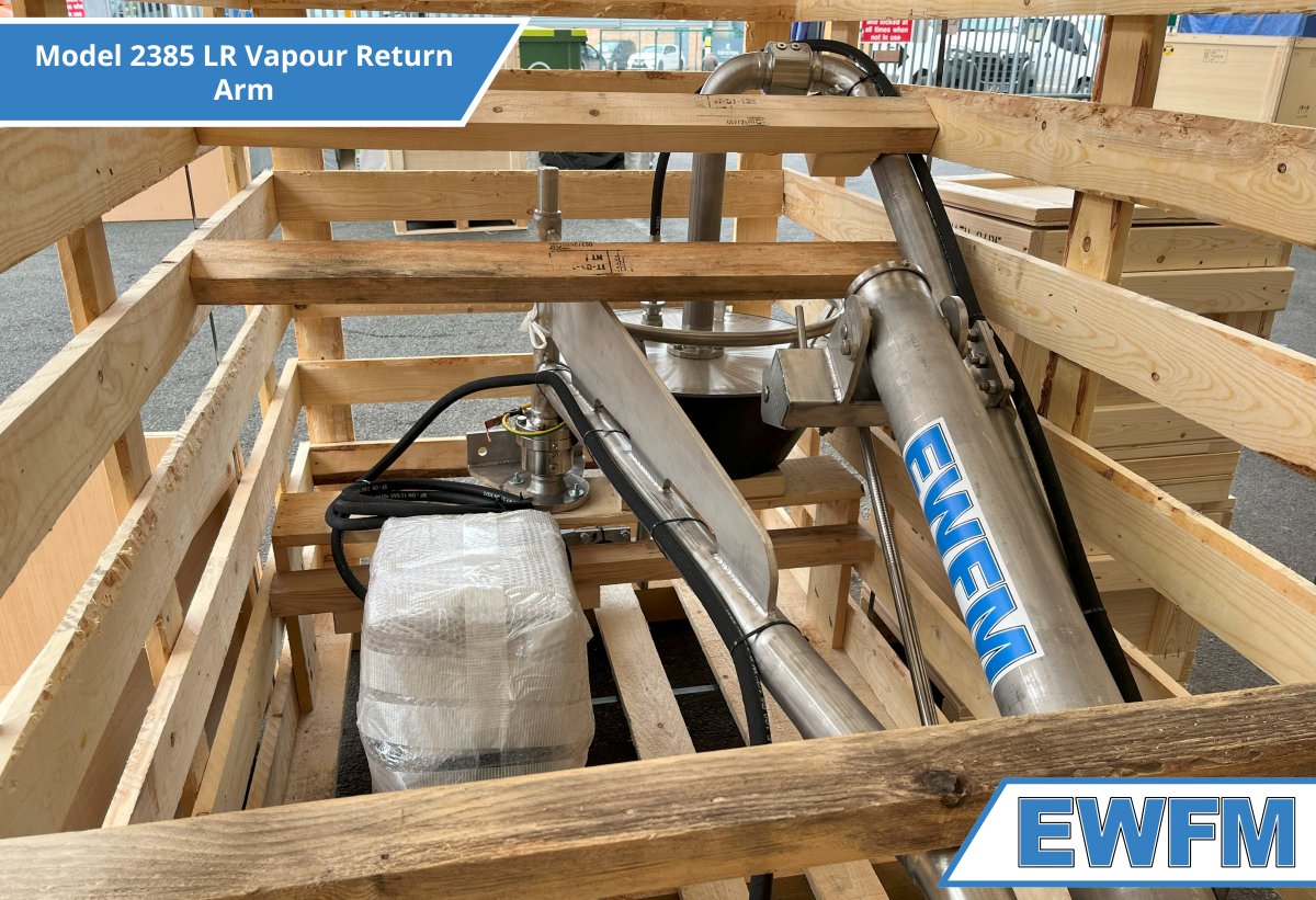 EWFM_'s tweet image. Shipped and on the way to a valued customer in the West of England.

This 2" Model 2385-LR Vapour Return Arm was recently delivered to support one of Europe’s leading liquid products logistics companies.

#SwivelJoints #LoadingArms #UnloadingArms #MarineLoadingArms #EWFM