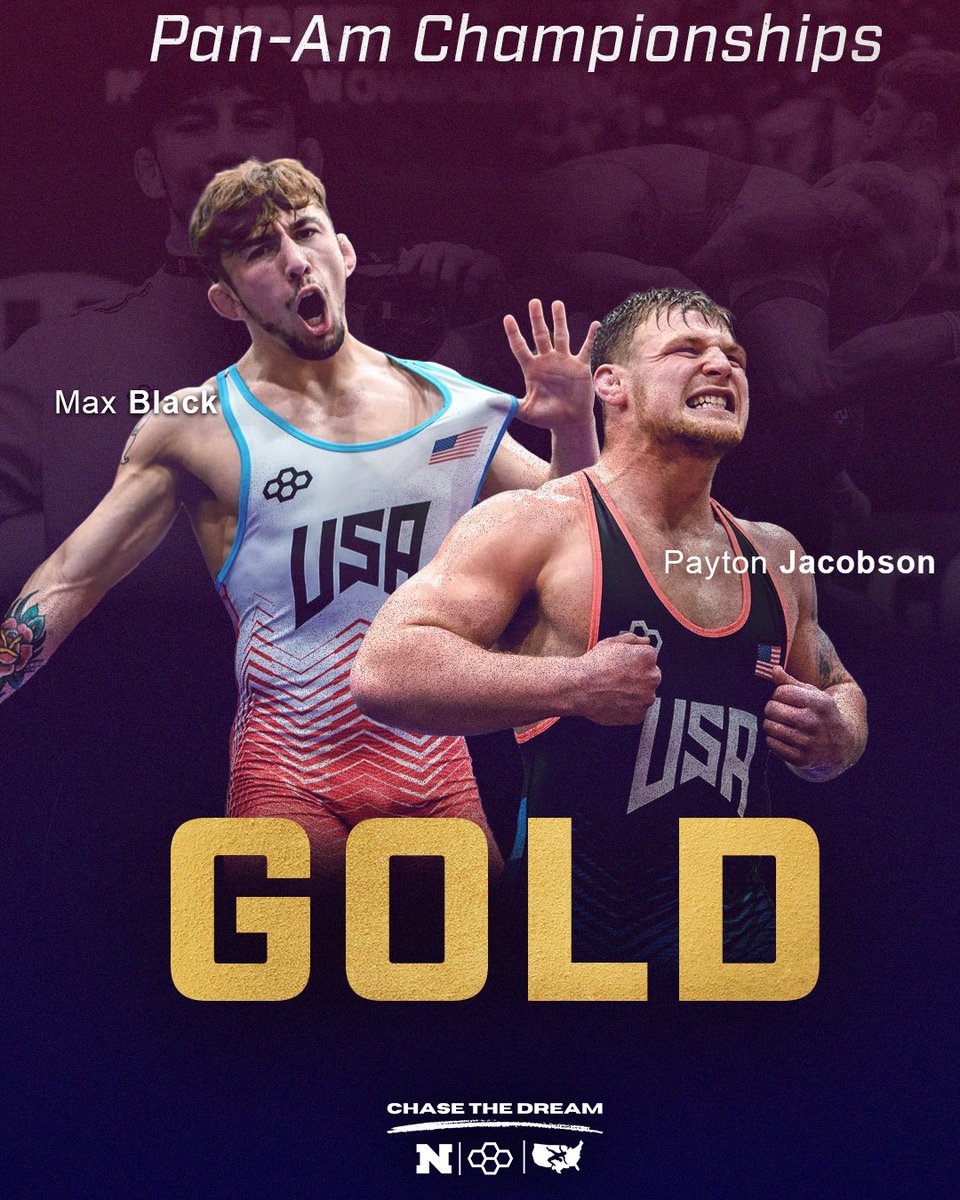 For the first time in NMU-NTS history we have to Senior Pan-Am Champions. 

Congratulations to Max Black and Payton Jacobson for winning Gold Medals while representing the United States and NMU!

<a href="/combatwc1/">combat</a> <a href="/USAWrestling/">USA Wrestling</a> <a href="/NMU_Wildcats/">NMU Athletics</a> <a href="/NorthernMichU/">Northern Michigan University</a> @wrestwrestled <a href="/PaytonJacobson/">Payton Jacobson</a>