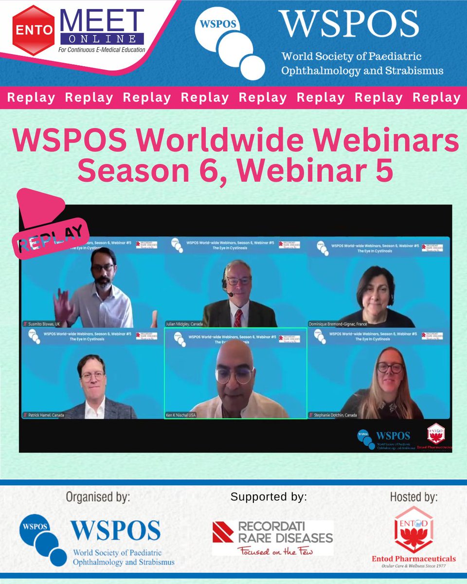 WSPOS's tweet image. 👀 Missed our last webinar on Cystinosis? The replay is live! 
🎥 Dive into insights from nephrologists &amp;amp; ophthalmologists. 
💻 Watch here: bit.ly/4jcWgYt 
🔜 Part 2: Multidisciplinary Care in Cystinosis - 31st May 2025. Don’t miss out! 👁️ 
#WSPOS