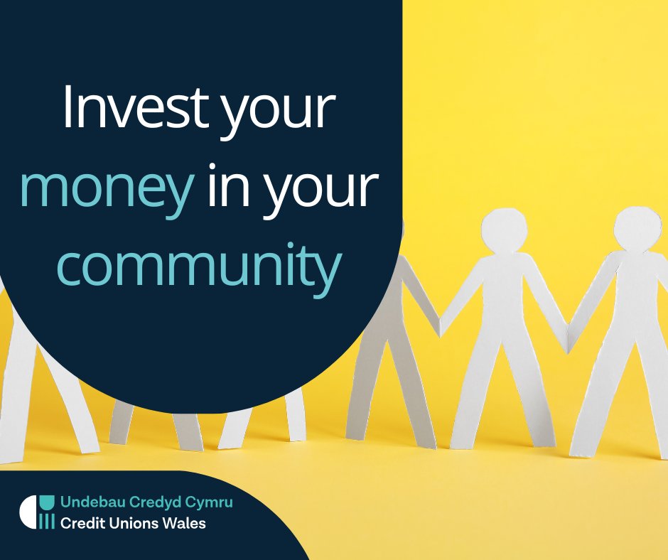 Saving with your local credit union keeps your money in your community.

Want to start now? Find your local credit union here: creditunionsofwales.co.uk/start-saving