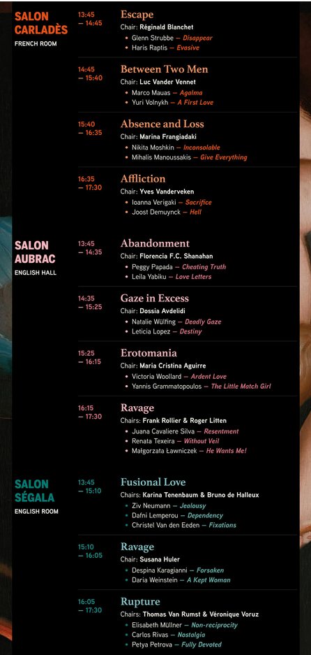 [nls-messager] 💘 NLS CONGRESS / PROGRAMME: SATURDAY’S PARALLEL SESSIONS

#nlscongress2025