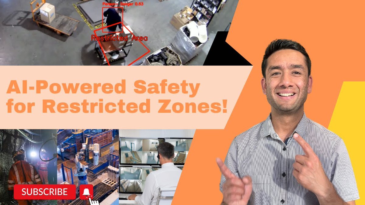 Restricted Area Monitoring Using YOLO &amp; OpenCV: Learn how computer vision can monitor restricted and unsafe areas using YOLO for object detection and OpenCV for ROI-based zone alerts.

Watch now:  youtu.be/lJDUntbeKd8 

#yolo #computervision #restrictedarea #workplacesafety