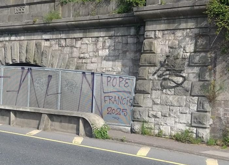 "Holy Father, send us a sign when you get to Heaven!"
Cork City, 3 days after he died: