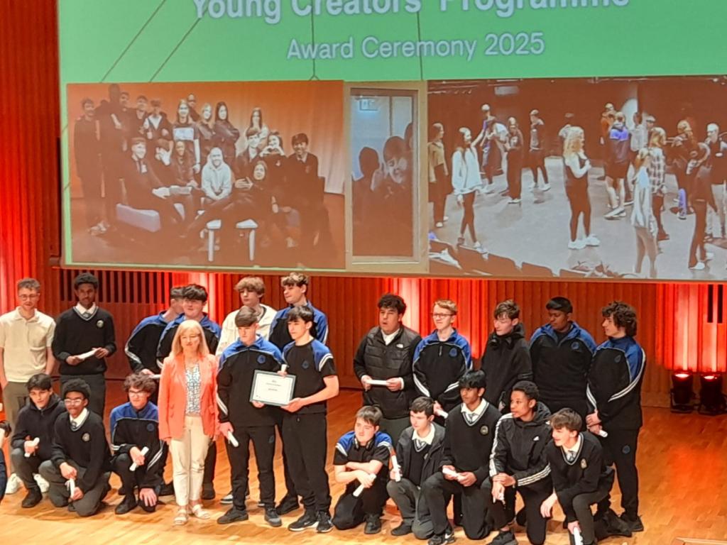 A big well done to our TY students who completed their podcast workshops with <a href="/WeAreTUDublin/">TU Dublin / OT Baile Átha Cliath</a>. The lads attended the graduation ceremony for the workshops earlier this week and had a fantastic time.
