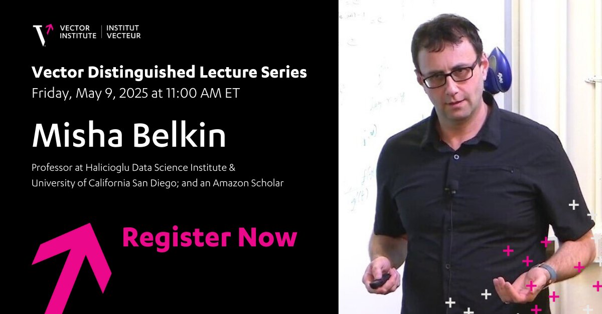 Vector Institute (@vectorinst) on Twitter photo 🚨 Happening TODAY at 11AM ET!
Join <a href="/UCSanDiego/">UC San Diego</a> Professor and Amazon Scholar Mikhail (Misha) Belkin as he presents "Feature learning and ‘the linear representation hypothesis’ for monitoring and steering LLMs".
Why join? Learn how to:
• Detect what LLMs actually know
• Guide 🚨 Happening TODAY at 11AM ET!
Join <a href="/UCSanDiego/">UC San Diego</a> Professor and Amazon Scholar Mikhail (Misha) Belkin as he presents "Feature learning and ‘the linear representation hypothesis’ for monitoring and steering LLMs".
Why join? Learn how to:
• Detect what LLMs actually know
• Guide