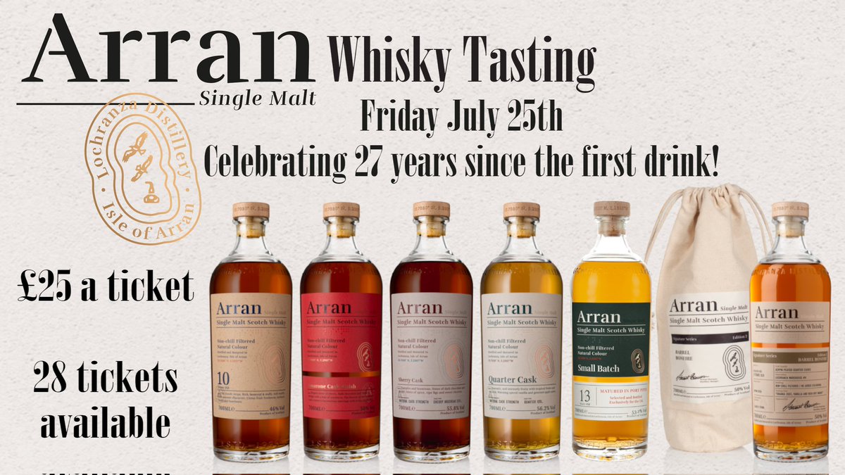 Doncaster Brewery (also to be found on bluesky) (@donnybrewery) on Twitter photo Whisky you say?
From Arran you say?
Oooo...!
Colour me interested.
#Whisky #ScotchWhisky #Scotch <a href="/VisitDoncaster/">Visit Doncaster</a> Whisky you say?
From Arran you say?
Oooo...!
Colour me interested.
#Whisky #ScotchWhisky #Scotch <a href="/VisitDoncaster/">Visit Doncaster</a>