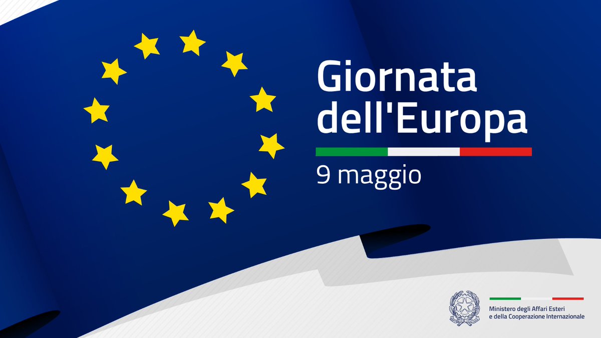 Oggi #9maggio 🇪🇺 celebriamo la Giornata dell’Europa, ricorrenza che segna l’avvio del processo di integrazione europea avviato nel 1950. Un percorso fondato su pace, cooperazione e sviluppo condiviso.
#EuropeDay