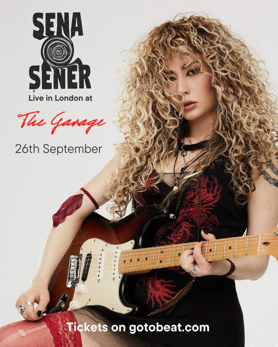 The Garage (@thegaragehq) on Twitter photo ❤️ NEW SHOW ❤️
Turkish pop-rock sensation <a href="/SenaSenerMusic/">Sena Şener</a> will play at The Garage this September!
📅 Friday 26 September 2025
🎟️ Tickets on sale now 👉 ticketweb.uk/event/sena-sen… ❤️ NEW SHOW ❤️
Turkish pop-rock sensation <a href="/SenaSenerMusic/">Sena Şener</a> will play at The Garage this September!
📅 Friday 26 September 2025
🎟️ Tickets on sale now 👉 ticketweb.uk/event/sena-sen…