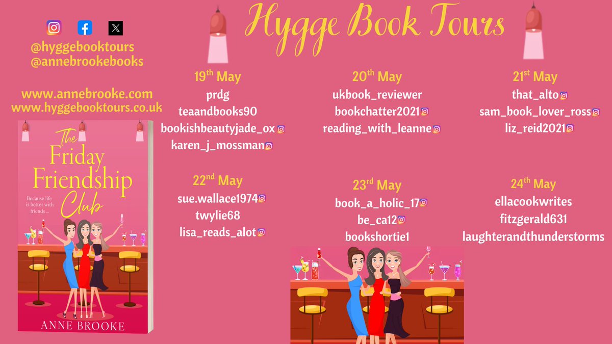 Laughter and Thunderstorms (skbookwormfever) (@skbookwormfever) on Twitter photo My review today on #TheFridayFriendshipClub by <a href="/AnneBrookeBooks/">Anne Brooke Books</a>
Many thanks to <a href="/hyggebooktours/">Hygge Book Tours</a> for the blog tour
Full review is live on my blog page:
laugherandthunderstorms.blogspot.com/?m=1
#bookblogger #bookreview My review today on #TheFridayFriendshipClub by <a href="/AnneBrookeBooks/">Anne Brooke Books</a>
Many thanks to <a href="/hyggebooktours/">Hygge Book Tours</a> for the blog tour
Full review is live on my blog page:
laugherandthunderstorms.blogspot.com/?m=1
#bookblogger #bookreview