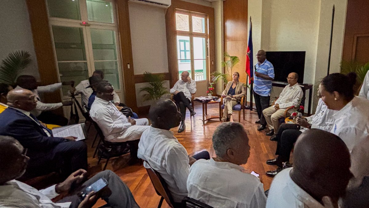 Ilan Goldfajn (@igoldfajn) on Twitter photo Hearing the private sector is fundamental, even more so in situations of fragility. Haiti’s private sector plays a vital role under challenging conditions. That’s why <a href="/the_IDB/">Inter-American Development Bank</a>, <a href="/BIDInvest/">BID Invest - IDB Invest</a>, and <a href="/IDB_Lab/">IDB Lab</a> are working to provide enabling conditions with the government and helping Hearing the private sector is fundamental, even more so in situations of fragility. Haiti’s private sector plays a vital role under challenging conditions. That’s why <a href="/the_IDB/">Inter-American Development Bank</a>, <a href="/BIDInvest/">BID Invest - IDB Invest</a>, and <a href="/IDB_Lab/">IDB Lab</a> are working to provide enabling conditions with the government and helping