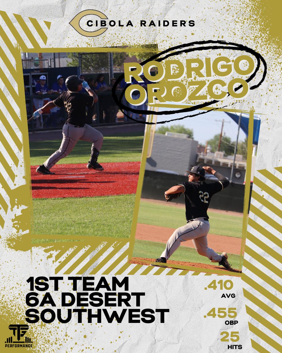 Congratulations to one of our remote athletes Rodrigo Orozco from Cibola High school on his All -Region Honors! ⚾️👏🏽