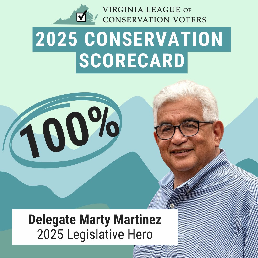 Thrilled to announce I’ve received a 100% in the 2025 Virginia League of Conservation Voters’ Conservation Scorecard! This honor underscores my dedication to safeguarding a healthy environment. Let’s work together to create a livable future for all. #2025ConservationScorecard