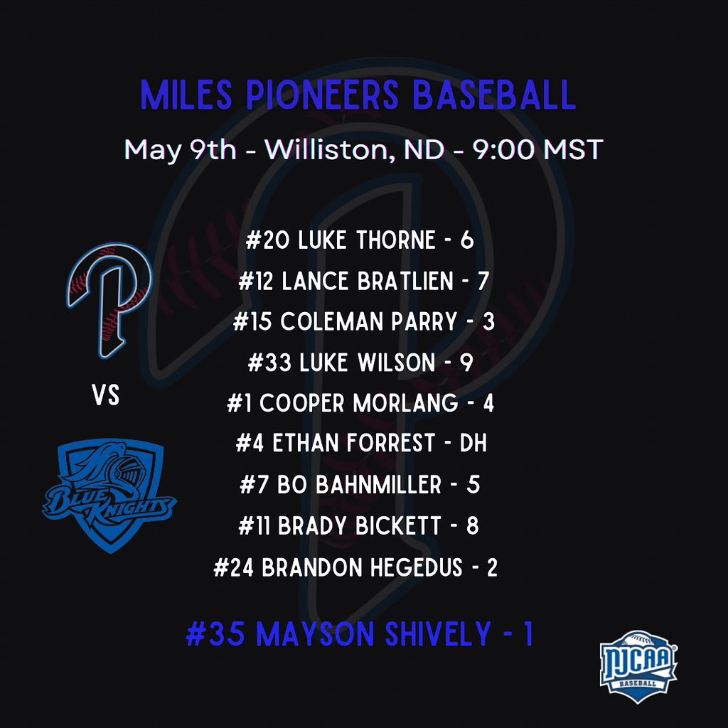Game 1 Lineup vs DCTC #RollNeers