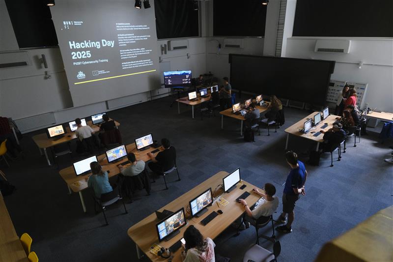 CYBERSECMUNI (@cybersecmuni) on Twitter photo Hacking Day 2025 <a href="/FI_MUNI/">Fakulta informatiky MU</a> concluded successfully today.✌️ Participants tackled various cybersecurity challenges from #phishing and #CTF to #deepfake analysis. 🛡️ Thanks to our #PV297 students for their #cybersecurity scenarios. Hard work paid off!🧁
Supported by <a href="/CHESS_EU/">CHESS Cyber-Security Excellence Hub</a>. 💛 Hacking Day 2025 <a href="/FI_MUNI/">Fakulta informatiky MU</a> concluded successfully today.✌️ Participants tackled various cybersecurity challenges from #phishing and #CTF to #deepfake analysis. 🛡️ Thanks to our #PV297 students for their #cybersecurity scenarios. Hard work paid off!🧁
Supported by <a href="/CHESS_EU/">CHESS Cyber-Security Excellence Hub</a>. 💛