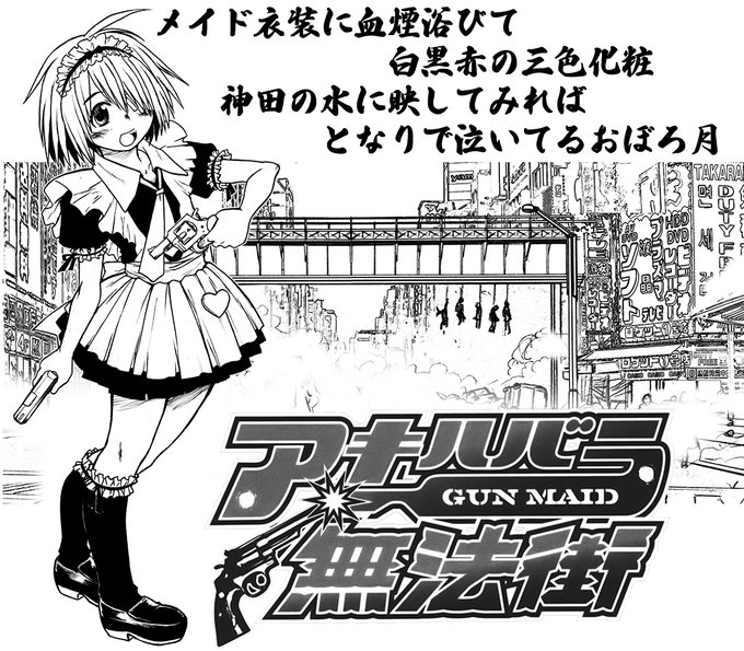 アキハバラ無法街  

古き良きオタクの街・旧アキバを呑み込もうとする、歪んだクールジャパンの牙城・新アキバジャパニメヒルズ。  女装メイド少年が銃を手に死闘を繰り広げるアキバGUNアクション! 