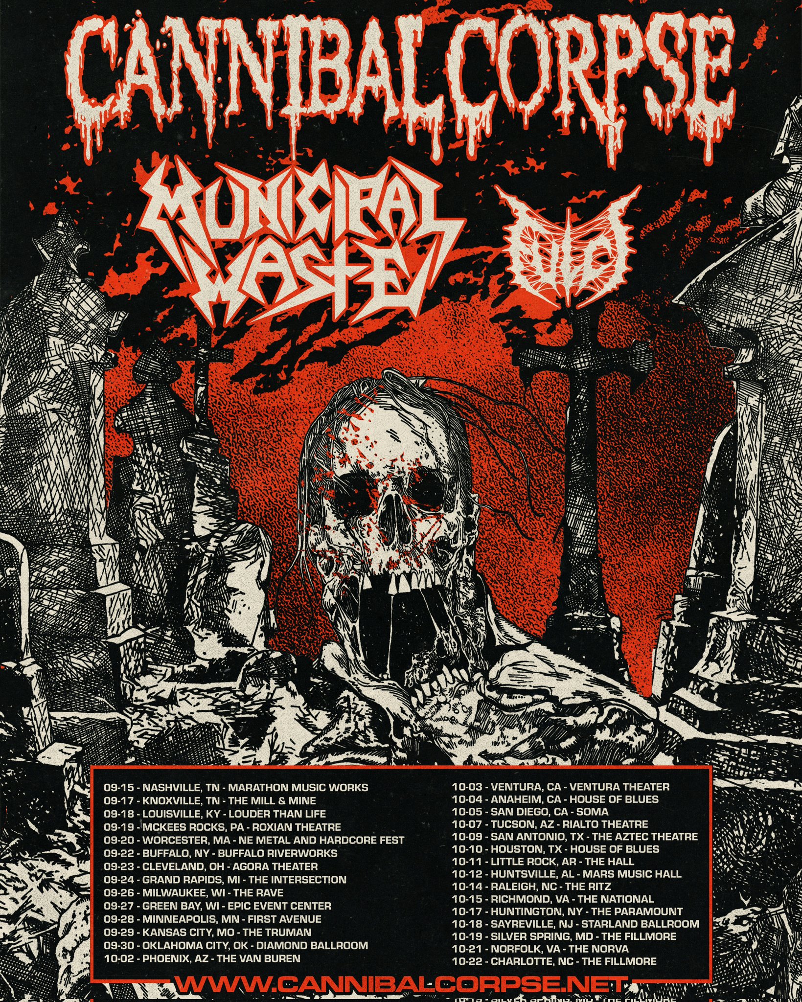 ミュージシャン CANNIBAL CORPSE Tour of the Wretched2004