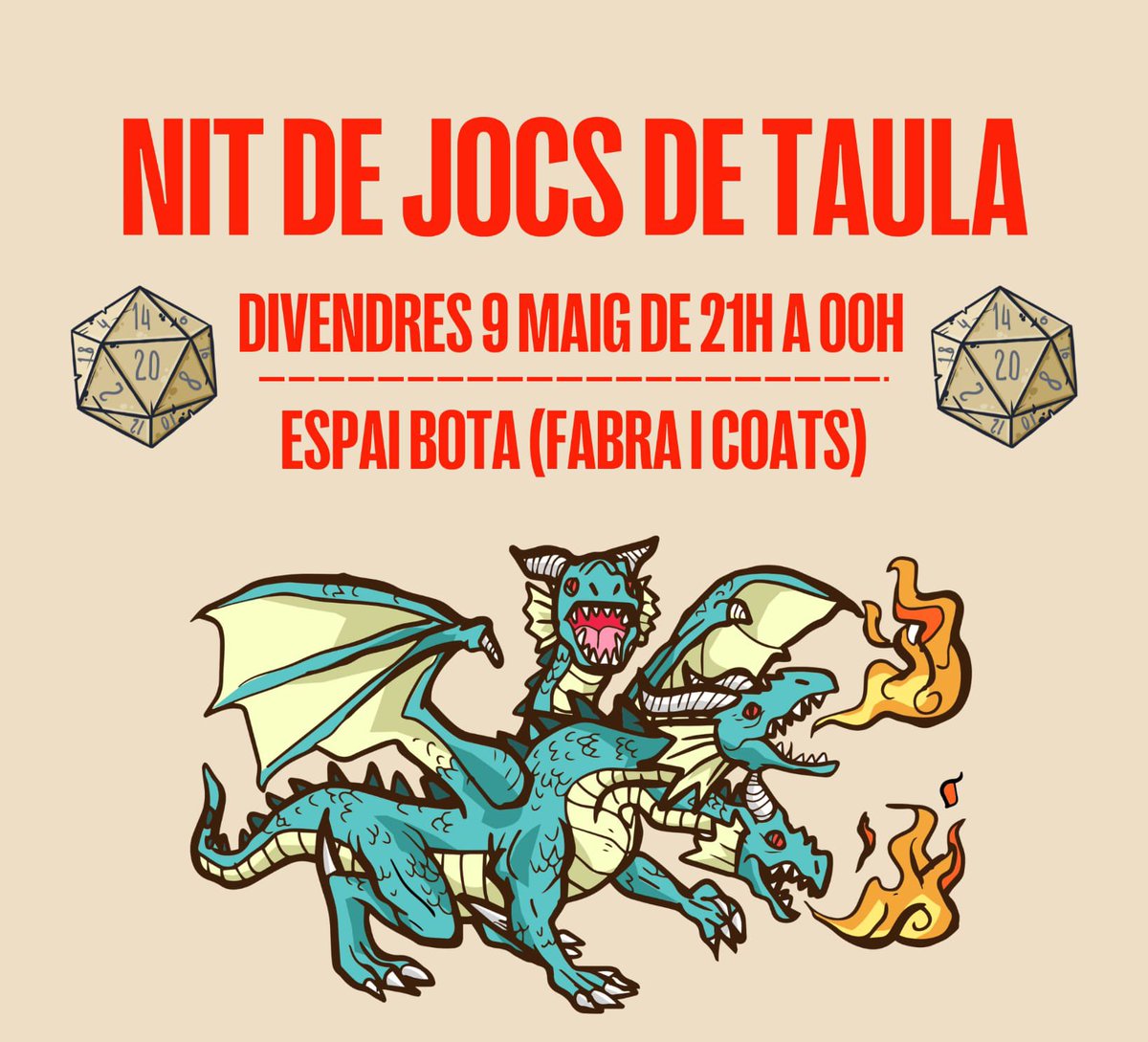 Sangonera (@jocsangonera) on Twitter photo Hui toca ressopar amb les amigues i els amics que s’apropen a <a href="/FabraiCoats/">Fabra i Coats</a> a jugar de 21h a 00h 🌠🎲 Hui toca ressopar amb les amigues i els amics que s’apropen a <a href="/FabraiCoats/">Fabra i Coats</a> a jugar de 21h a 00h 🌠🎲