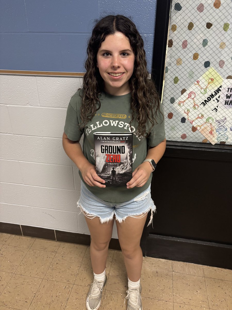 WMSreads's tweet photo. 1st and 2nd place winners of the Book Spine Poetry Contest! They each won a copy of a signed Alan Gratz book! https://t.co/trocIaKble