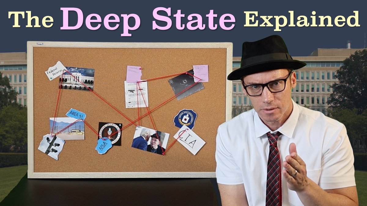 A lot of people talk trash about the "deep state," but what IS the deep state? Huh?!? Well, in my new video, I attempt to explain exactly what the deep state is, where the phrase came from, and why so many people won’t shut up about it. It's a good one, I promise you.