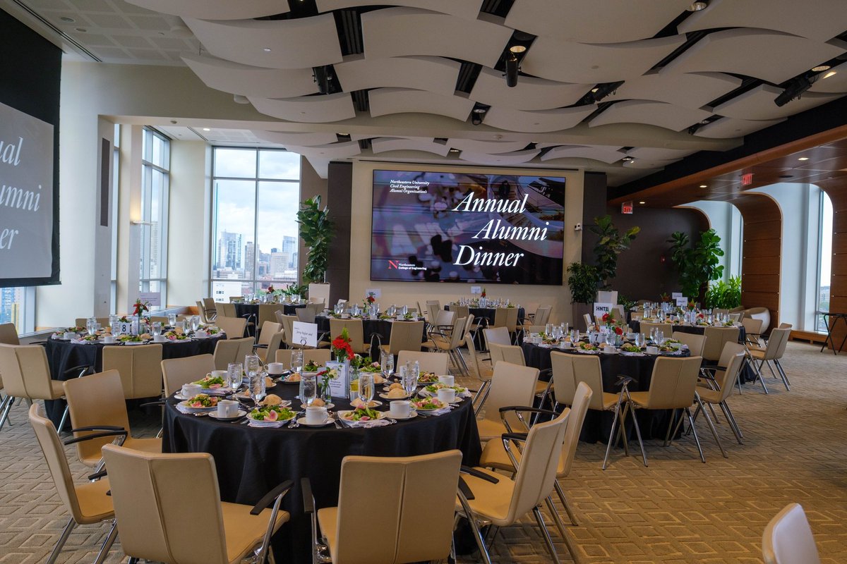 An unforgettable evening at the NUCEAO Annual Alumni Dinner! Over 150 alumni, students, and faculty came together to celebrate, reconnect, and recognize excellence in our community.

Swipe through for a look at a night full of celebration, connection, and CEE pride!