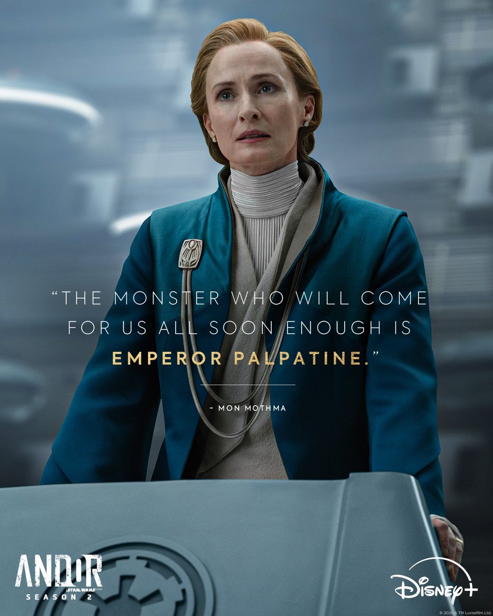 El discurso de Mon Mothma es más actual que nunca, brillante 
#Andor
