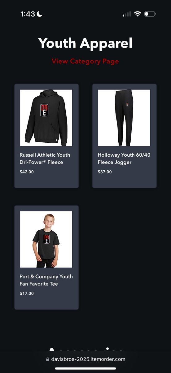 DBE store is back open until the 18th❗️Click the apparel link on davisbrotherselite.com to get some gear.