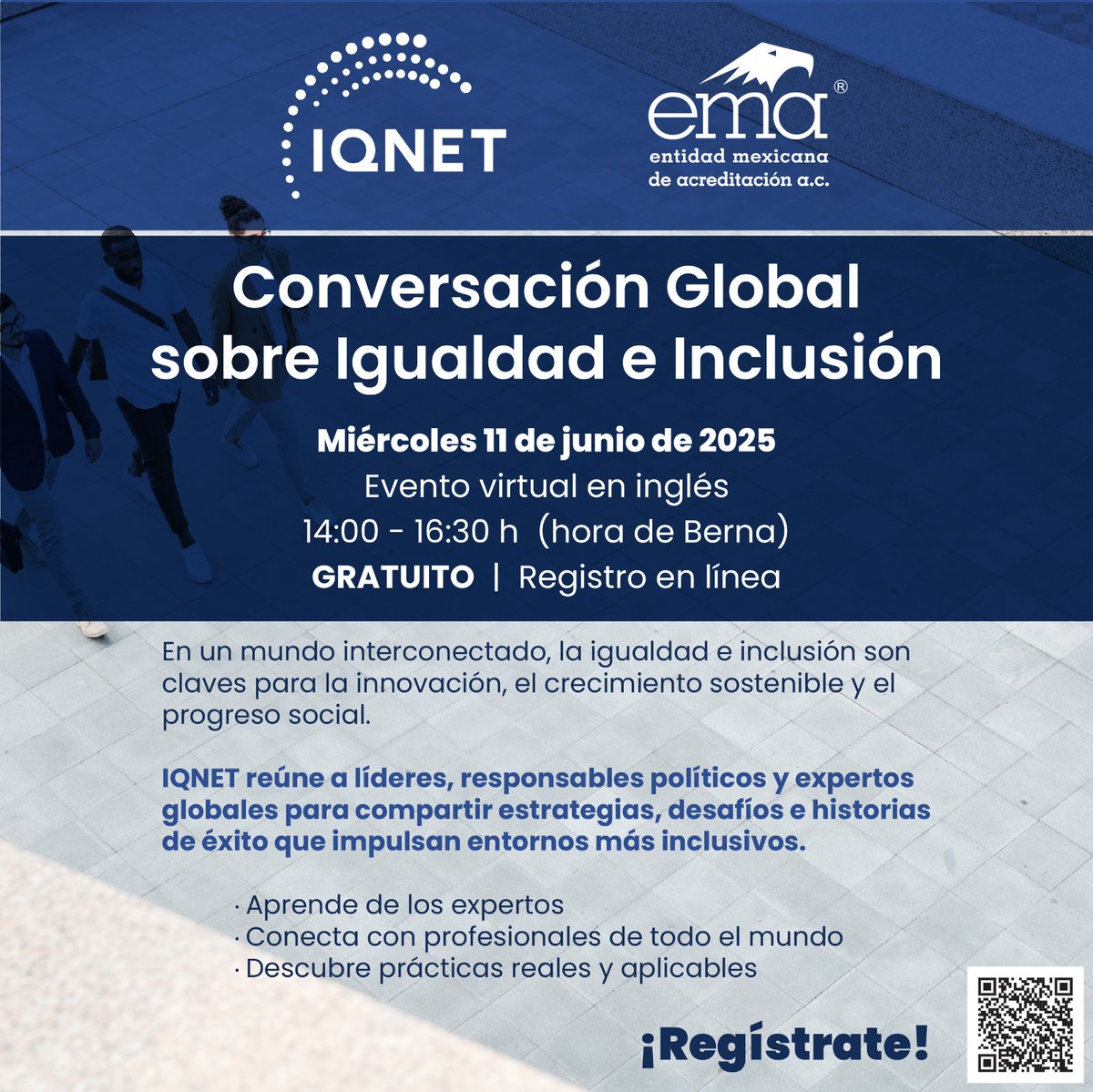 ema_ac's tweet image. Conversación Global sobre igualdad e inclusión #IQNET
🗓️ Fecha: Miércoles 11 de junio de 2025
 🕑 Horario: 14:00 – 16:30 h (hora de Berna)
 🌐 Idioma: Inglés
 🎟️ Evento gratuito | Registro en línea
🔍 ¡Aprende, conecta y transforma!
📲 ¡Regístrate ahora! eu01web.zoom.us/webinar/regist…
