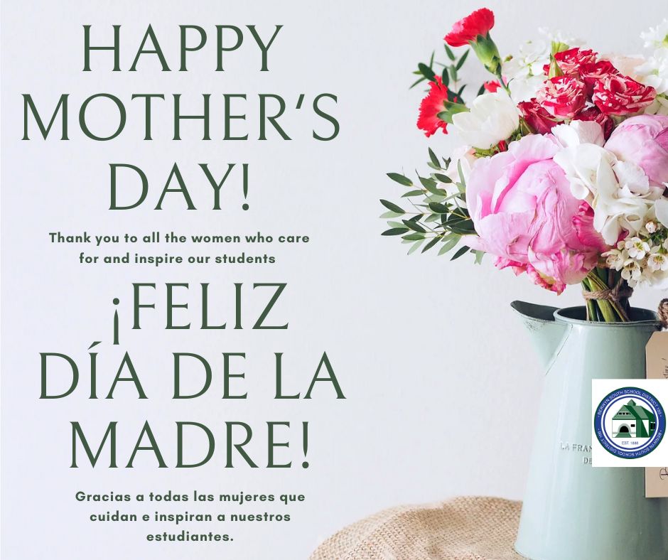 🌸¡Feliz Día de la Madre!
Gracias a todas las mujeres que cuidan e enserian a nuestros estudiantes.

🌸Happy Mother's Day!
Thank you to all the women who care for an inspire our students.

#mothersday #diadelamadre #d100inspira #D100Inspires